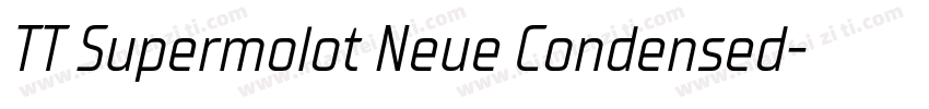 TT Supermolot Neue Condensed字体转换